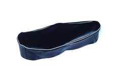 VESPA VNB VBB SUPER SPRINT DARK BLUE NISA SEAT COVER with WHITE PIPING