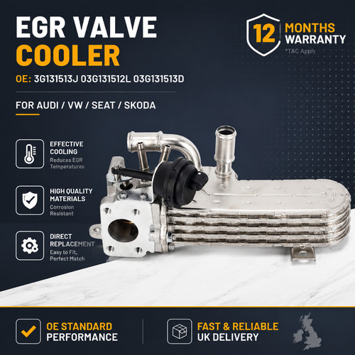 Egr valve cooler 03g131513j - egr,