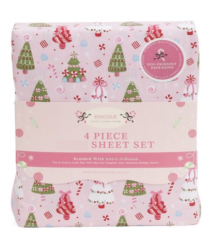Envogue new pink queen sheet - new,