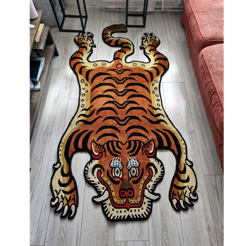 Tiger animal print shaped area - animal,