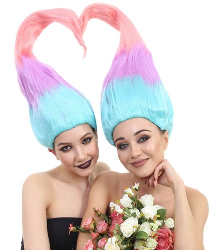 Twin trolls wigs matching - twin, –
