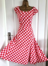 LAURA ASHLEY Red White Gingham
