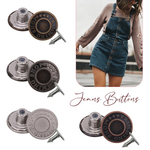 25mm jeans buttons - jeans,