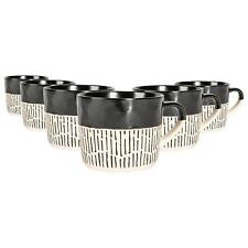 6x Black 450ml Dipped Dash