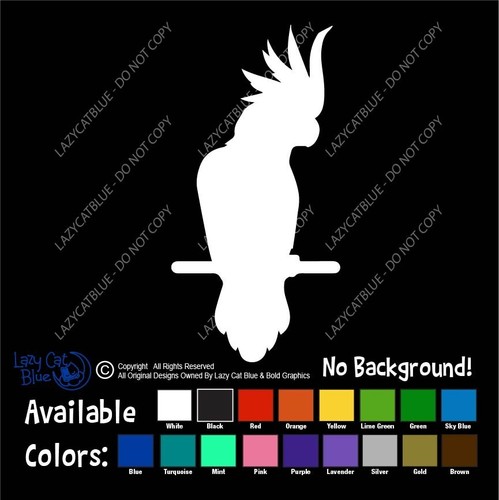 Cockatoo bird decal sticker - cockatoo,