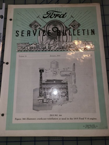 1935 ford service bulletin - service,
