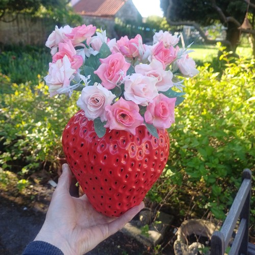Strawberry vase