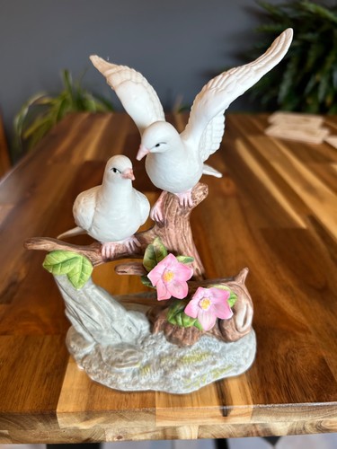 Alfretto porcelain two doves - porcelain,