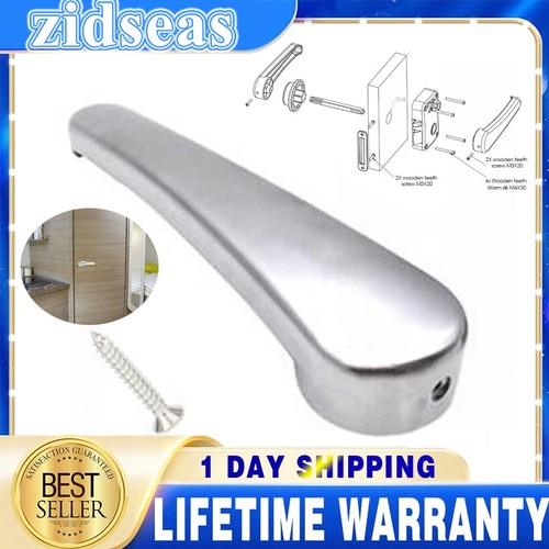 Silver toilet door - silver, handle