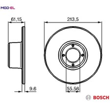 2x BRAKE DISC 0 986 478 811 FOR AUSTIN ROVER MINI/Hatchback/-MOKE/Convertible