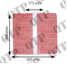 Lower Red Grille Mesh Panel