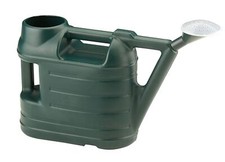 6.5L Green Plastic Garden Watering Can Bucket With Rose Sprinkler Long Mouth