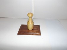 Palm gavel in box wood 3 -1/2" tall and a mahogany block all hand made fantastic