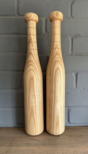 Handmade indian clubs wooden - indian,