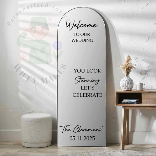 Welcome our wedding vinyl - welcome, to