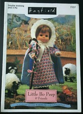 KNITTING PATTERN Little bo peep Nursery rhyme dolls clothes outfit Hayfield 7107