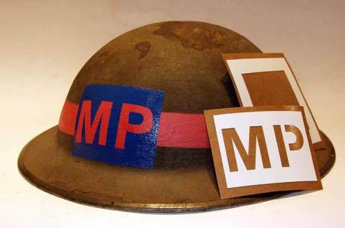 British helmet stencil - stencil, corp