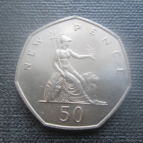 1969 britannia 50p fifty - britannia, pence