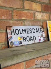 Holmesdale Road Crystal Palace Football Club Sign Rusty Worn Holmesdale Fanatics