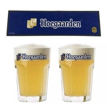 2 Hoegaarden Glasses And 1
