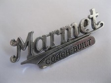 MARMET PRAM NAMEPLATE  with LEGEND 'COACHBUILT' OLD STOCK SERVICEABLE