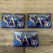 3 X TDK SA90 Type II Chrome