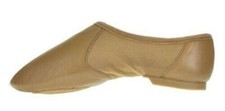 Tan Hyper Slip On Jazz Shoes with Split Rubber Sole UK size 9.5 (adult)