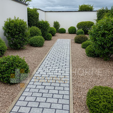 Granite Setts 20x10cm Block Paving Stones Grey Granite Patio Driveway Cobbles.