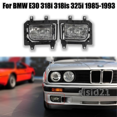 Pair clear front bumper - front,