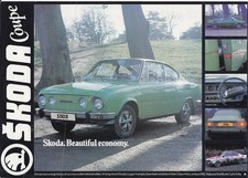 Skoda S110 R Coupe 1977-79 Original UK Single Sheet Sales Brochure