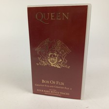 Queen Box Of Flix Greatest Flix Vol 1 & Vol 2 VHS Tapes INCLUDES BOOKLET