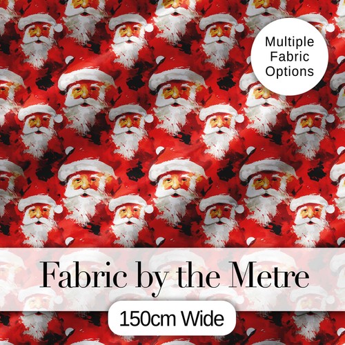 Painterly santa faces red - santa,