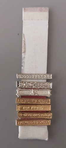 Miniature medal clasps - medal,