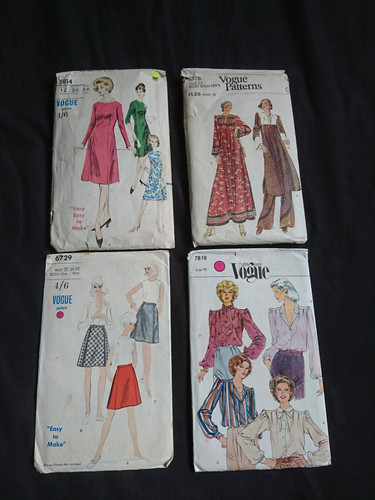 Vtg vogue sewing patterns - vogue,