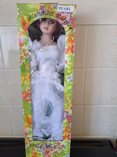 Vintage porcelain doll - porcelain,