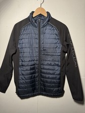 Scania Mens navy Quilted Full Zip  jacket size medium  
