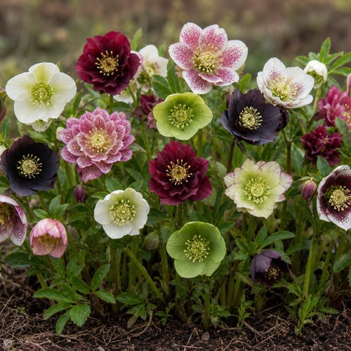 Winter garden flowers - winter,