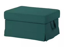 Ikea EKTORP Replacement Cover for Footstool, Totebo Dark Turquoise - 304.721.97