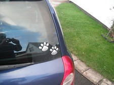 GOT CAR EYELASHES-LOVE DOGS-SPORT THESE LOVELY DOGGY FOOTPRINTS ON YOUR CAR