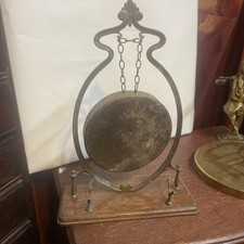 Edwardian Antique Brass Oak