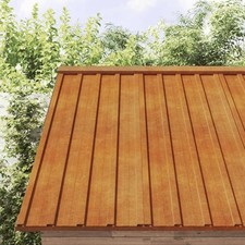 Shed Roof Panels Rusty Effect 100x44 cm Corten Steel Pack of 12