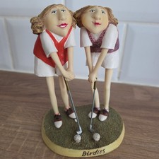 Vtg Rare BOTTMAN DESIGN Real People Collection Birdies Lady Golf Box Erika Oller