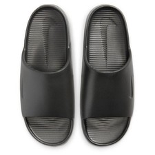 NIKE Calm Mens Slides, Color: Black