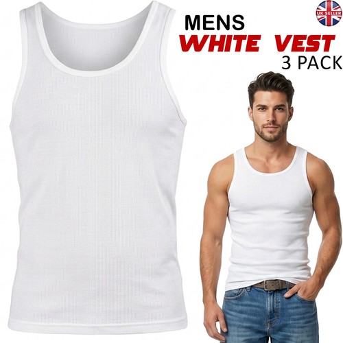 Pack men white mesh vest - pack,