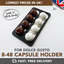 Dolce Gusto Coffee Capsule Pod Holder Wall Mounted (8-48 Capsules) - Adhesive!