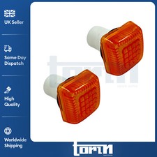 2X Amber Side Indicator Repeater Light Lamp Lens For Ford Transit Fiesta Escort