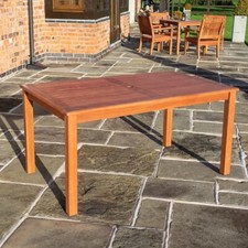 Rowlinson Willington Wooden Rectangular Dining Table Outdoor Garden Patio