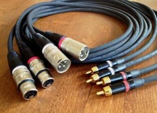 4x2 Meter XLR-RCA Cable Black