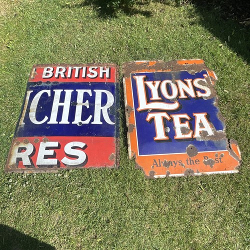 Original pair huge enamel - original,