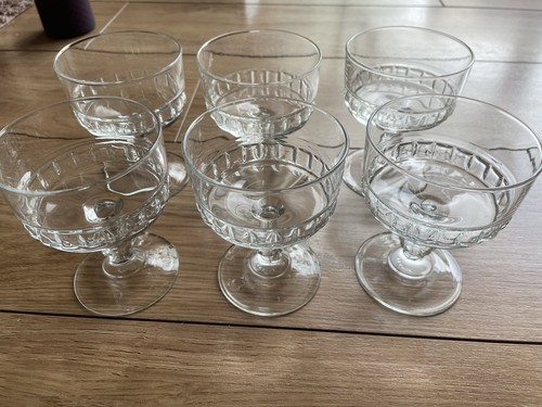 French vintage luminarc - 6x,